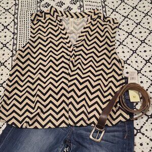 Sleeveless Chevron Top NWT